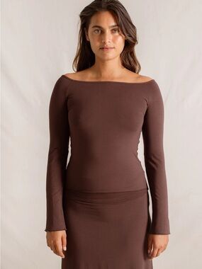 Indigo Luna Layla longsleeve in carob, XS/S
